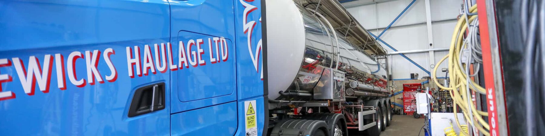Truck servicing at Hewicks Haulage