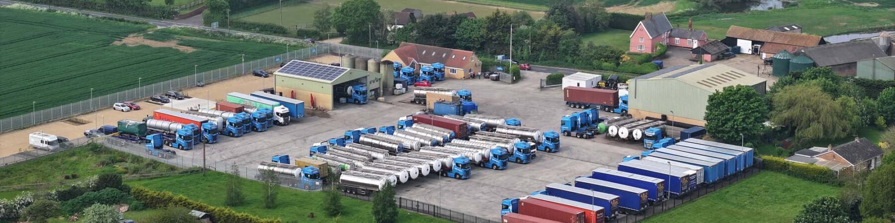 Ariel photo or Hewicks Haulage yard